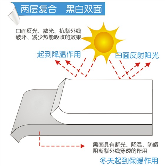 雷马牌不透光黑白膜